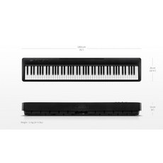 KAWAI ES-60 數位鋼琴 - 輕巧便攜，真實觸感，多種音色, 黑色 (單機), 黑色, 1個