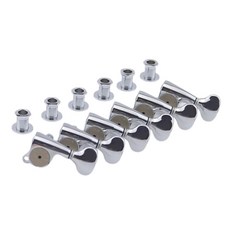 Gotoh 日製 SGS510Z 45度 電吉他 民謠吉他 弦鈕 鎖定式 捲弦器 可調軸高, HAPM L6 刀頭 前鎖定軸高可調銀色