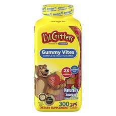 L'il Critters L'll Criters 軟糖複合維他命 190 片 莓果味 柳橙味, 300顆, 1個