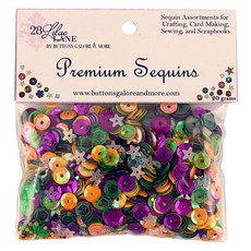 BuTTons GALORE&More 混合亮片裝飾品 20g, 1組, Spooky Fun