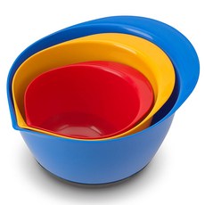 goodcook 攪拌碗 3入, 紅,黃,藍