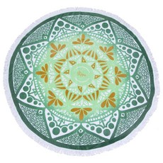 Slippa 圖案圓形毛毯 152.4cm, 1個, Cape Verde