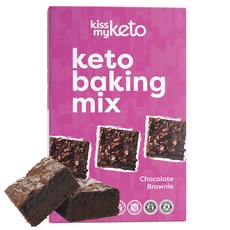 KISS MY KETO 烘焙混合巧克力布朗尼無麩質, 1個, 200克