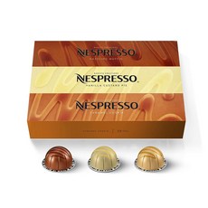 NESPRESSO 膠囊咖啡師口味包焦糖餅乾 + 香草蛋奶餡餅 Hazelino 鬆餅中度烘焙咖啡, 30件