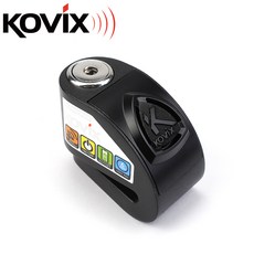 KOVIX KD6 警報碟煞鎖 機車大鎖 送原廠收納袋 提醒繩, 黑色, 1個