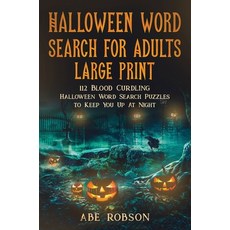 (英文圖書) Halloween Word Search for Adults Large Print: 112 Blood Curdling Halloween Word Search Puzzle... 精裝版, Abiprod Pty Ltd, 英文