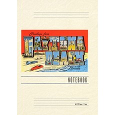 (英文圖書) Vintage Lined Notebook Greetings from Daytona Beach Florida 平裝版, Found Image Press, 英文
