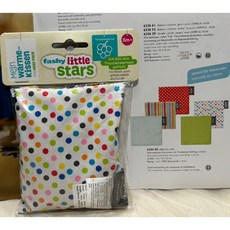fashy little stars 葡萄籽熱敷包 方型設計 舒緩放鬆 白點點圖案, 白點點