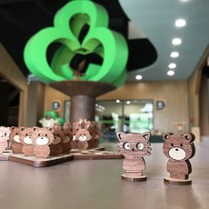 卷木 DIY 小動物造型跳棋桌遊 木製組裝益智遊戲 兒童動手做玩具, 詳見包裝