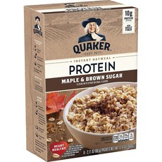 QUAKER 桂格 即食蛋白燕麥片 楓糖黑糖風味, 1盒, 360g