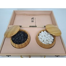 摺疊圍棋攜帶組 / 棋盤 / 棋子 - 便攜式木質圍棋套裝，附收納盒，適合各年齡層, 摺疊棋盤