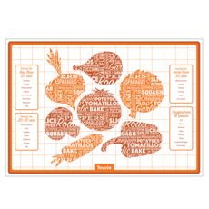 Tovolo 矽素啞光紙, 橘子, 1個