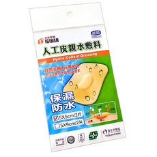 全新生醫 人工皮親水敷料 5x5/2片裝, 1個