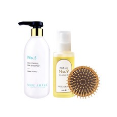 紐奇肌經典SPA洗護組 (甜蜜森活SPA髮浴+NO.9金萃油+楓木梳) 洗髮精 護髮油 頭皮按摩, 1個, NO.5森活SPA髮浴(控油)