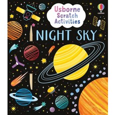 (英文圖書)Usborne Scratch Activities Night Sky 平裝版, Usborne Books, 英文