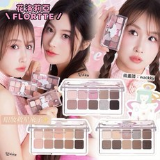 花洛莉亞 女生宿舍系列十色眼影盤 (wackky聯名款), 早八大地色, 1盒