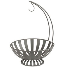 SPECTRUM 多樣化設計條紋樹果籃, 1個, 工業灰