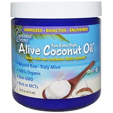 Coconut Secret 未加工的特級初榨活油無麩質, 1個, 473ml