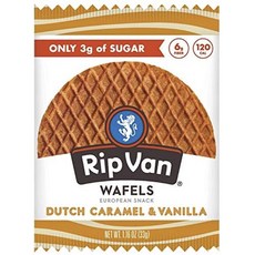 RipVan 夾心鬆餅餅乾 荷蘭焦糖香草口味, 1包, 33g