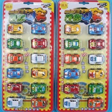 迷你迴力Q車 825H 迴力迷你小汽車12個入 - 兒童玩具, 一卡(12個入)