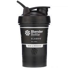Blender Bottle 經典運動搖搖杯, 600ml, 黑色
