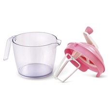 Bakelicious 紙杯蛋糕麵糊碗攪拌機, 1個, 粉色的