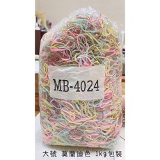 橡皮筋大包裝1KG - 黑色高彈力耐用橡皮筋，適用於辦公室、居家收納, 大號莫蘭迪色1KG, 1個