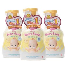 kewpie 孩童滋潤泡沫型全身沐浴乳, 3個, 400ml