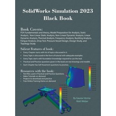 (英文圖書) SolidWorks Simulation 2023 Black Book 精裝版, Cadcamcae Works, 英文