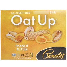 PAMELA'S PRODUCTS Oat Up燕麥棒 花生醬口味 4條入, 1盒, 180g