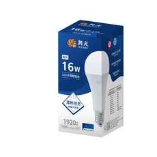 舞光 居家16W白光燈泡 E27燈頭 全電壓 LED節能燈泡, 白色的, 10個