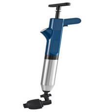 水管疏通器 一砲通 馬桶疏通器 通水管 贈五款堵頭, 不鏽鋼 - 綠色