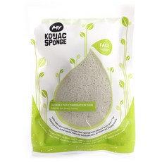 MY KONJAC SPONGE 面部法國綠泥海綿, 1個, 法國綠