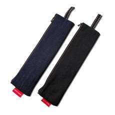 【KAIFU 凱富】台灣製 丹寧風加大環保筷袋 CY-133 單寧牛仔拉鍊收納袋多功能筆袋, 顏色隨機, 1個