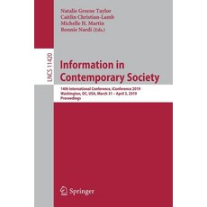 (英文圖書) Information in Contemporary Society: 14th International Conference Iconference 2019 Washing... 平裝版, Springer, 英文