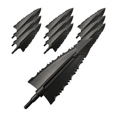 COLD STEEL Cheap Shot 雙鋸齒塑鋼長矛頭 125 GRAIN, 10入, 黑色