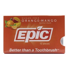 EPIC DENTAL 木糖醇口香糖 柳橙-芒果, 12個, 1.5g