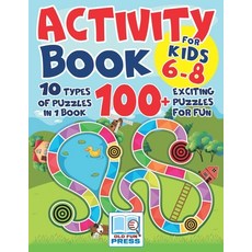 (英文圖書)Activity Book for Kids 6-8: 10 Types of Puzzles in 1 Book. 100+ Exciting Puzzles... 平裝版, Independently Published, 英文