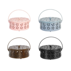 鏤空金屬蚊香盒, 黑色