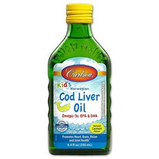 Carlson 液態魚肝油 檸檬口味, 1瓶, 250ml