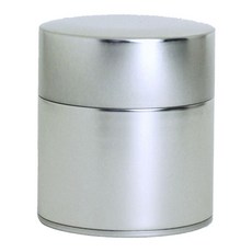Kotodo 扁平茶葉保存罐, 1個, 銀