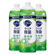Kao 花王 Cucute 珂珂透 超濃縮洗碗凝露 綠茶香, 3個, 700ml