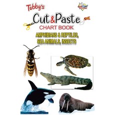 (英文圖書) Tubbys Cut & Paste Chart Book Amphibians & Reptiles Sea Animals Insects 平裝版, Diamond Pocket Books Pvt Ltd, 英文