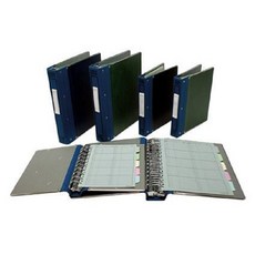 自強牌 2620活頁帳簿夾 26孔帳簿夾, 詳見包裝, 藍色卡其布, 1個