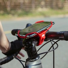 BONE Bike Tie Pro 3 矽膠通用手機固定座/手機架 自行車/登山車, 紅色, 1個