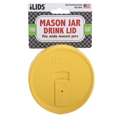 iLIDS 適合梅森罐飲料蓋寬, 黃色的, 1個