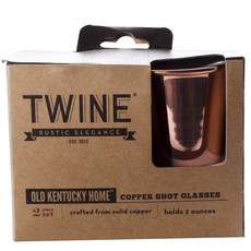 TWINE 老肯塔基家庭銅小酒杯直, 2入