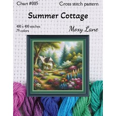 (英文圖書) Summer Cottage: Cross Stitch Pattern 平裝版, Independently Published, 英文