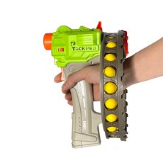 TACK PRO 圓形電動軟球槍，配備32顆軟球彈，安全柔軟，電動連發，兒童玩具, 1個