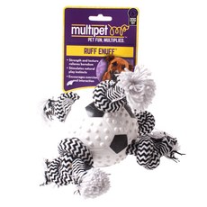 multipet 足球造型寵物繩結玩具, 1個, 混色
